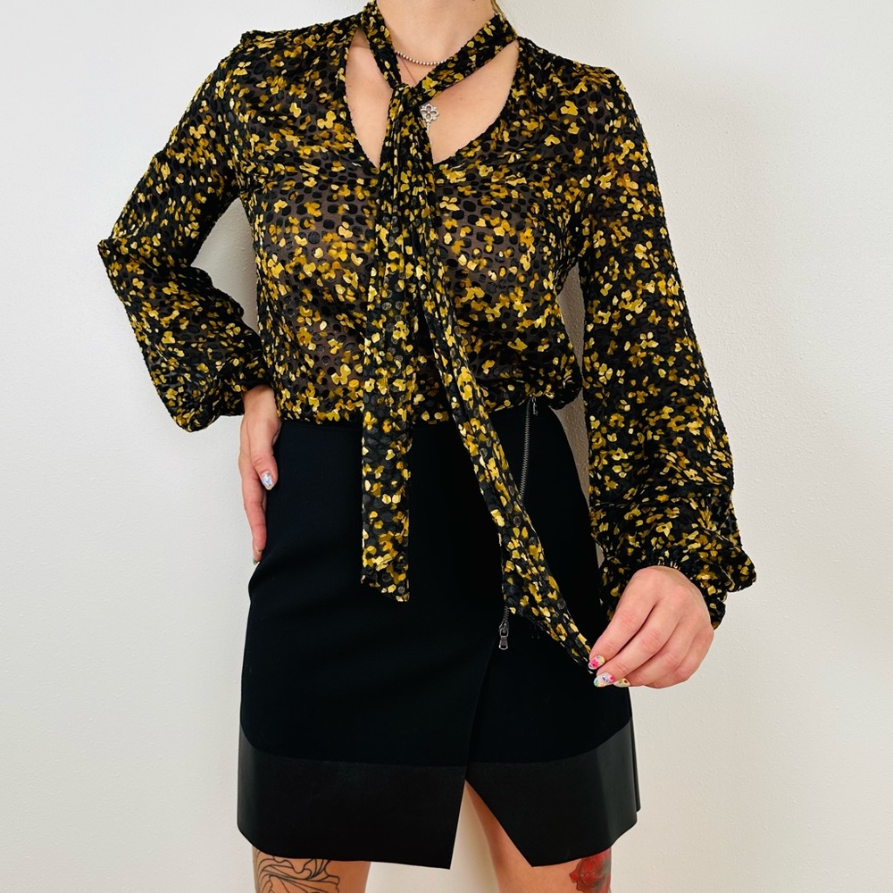 Ramy Brook Billie blouse front bow top